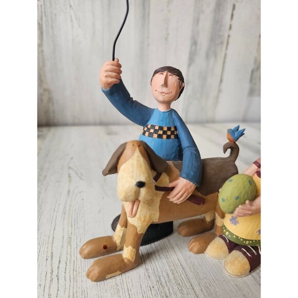 Williraye nothing but blue skies dog kids kite 7878 vintage statue figurine - Picture 3 of 10
